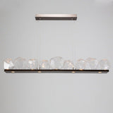Gem Linear Chandelier by Hammerton, Color: Clear, Finish: Flat Bronze, Size: Medium | Casa Di Luce Lighting