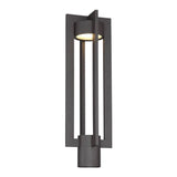 Chamber Outdoor Post Lantern by W.A.C. Lighting, Finish: Black, ,  | Casa Di Luce Lighting