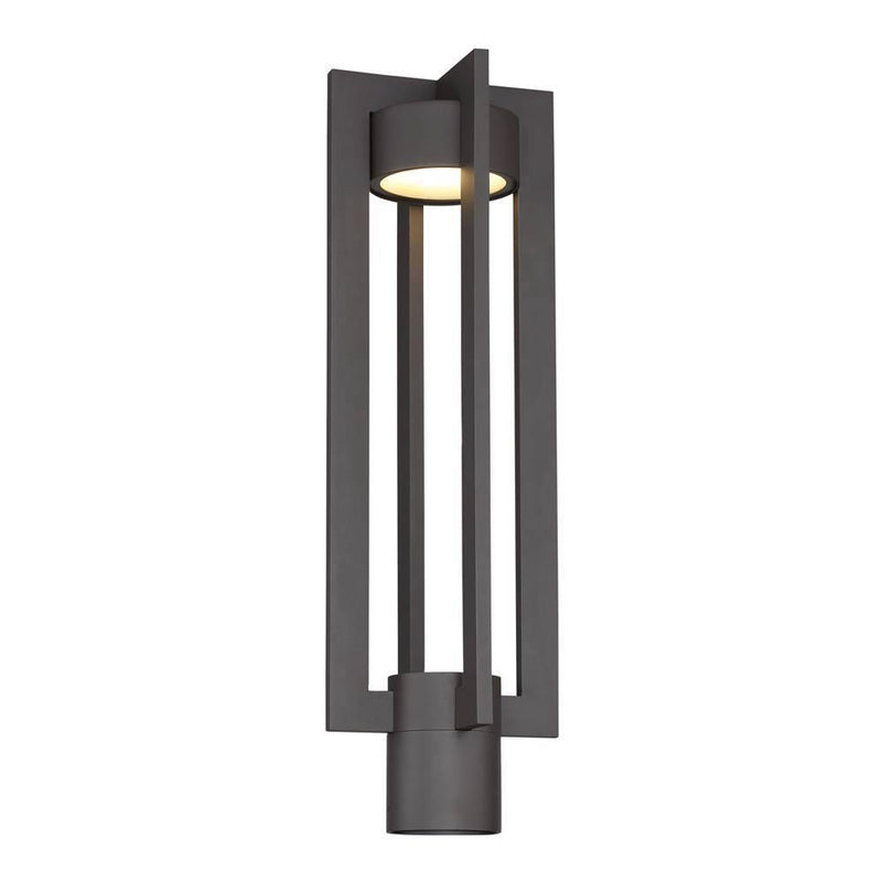 Chamber Outdoor Post Lantern by W.A.C. Lighting, Finish: Black, ,  | Casa Di Luce Lighting