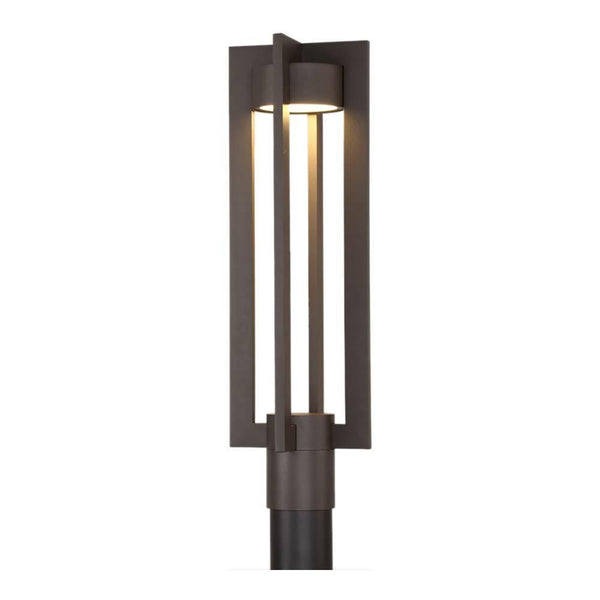 Chamber Outdoor Post Lantern by W.A.C. Lighting, Finish: Black, Bronze, ,  | Casa Di Luce Lighting