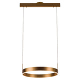 Brushed Gold Prometheus Round Suspension by Page One
