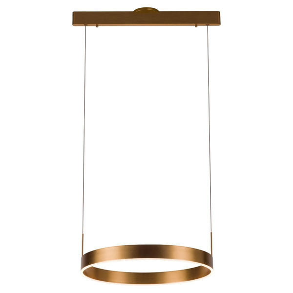 Brushed Gold Prometheus Round Suspension by Page One

