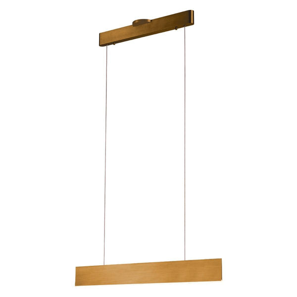Brushed Gold-Small Prometheus Linear Pendant by Page One