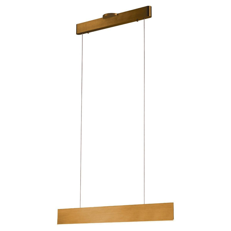 Brushed Gold-Medium Prometheus Linear Pendant by Page One
