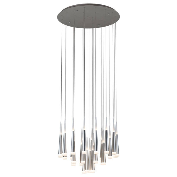 Meteor 28 Suspension by Page One, Color: Satin Dark Gray-Page One, Brushed Gold-Page One, Brushed Aluminum-Page One, ,  | Casa Di Luce Lighting