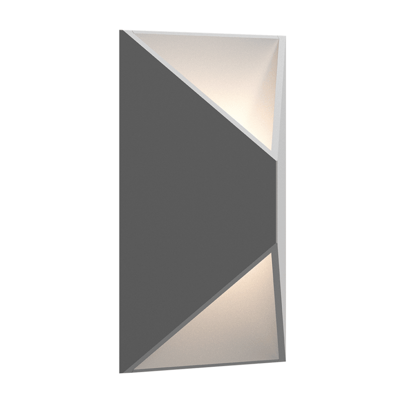 Gray Prisma Indoor/Outdoor LED Wall Sconce by Sonneman Lighting