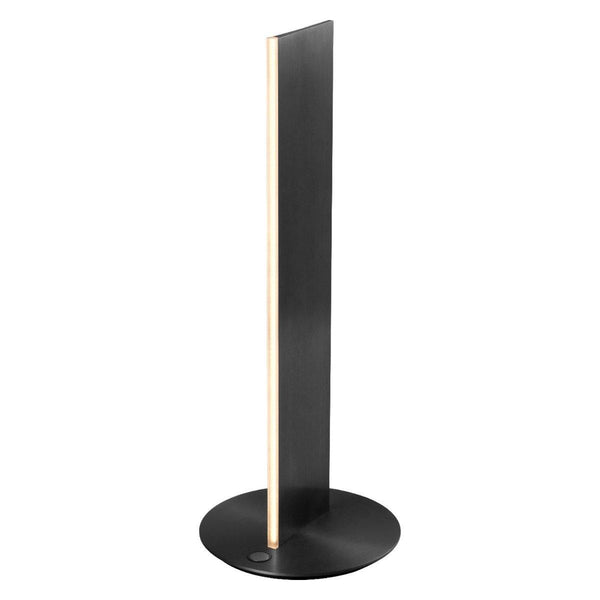 Satin Dark Grey Prometheus Table Lamp by Page One