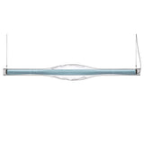 Dune LED Linear Suspension by LZF, Wood Color: Sea Blue