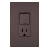 Dark Bronze Radiant Single-Pole 3-Way Switch with 15A Tamper Resistant Outlet by Legrand Radiant
