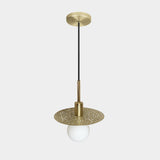 Brass Riad Disc LED Suspension by Dounia Home