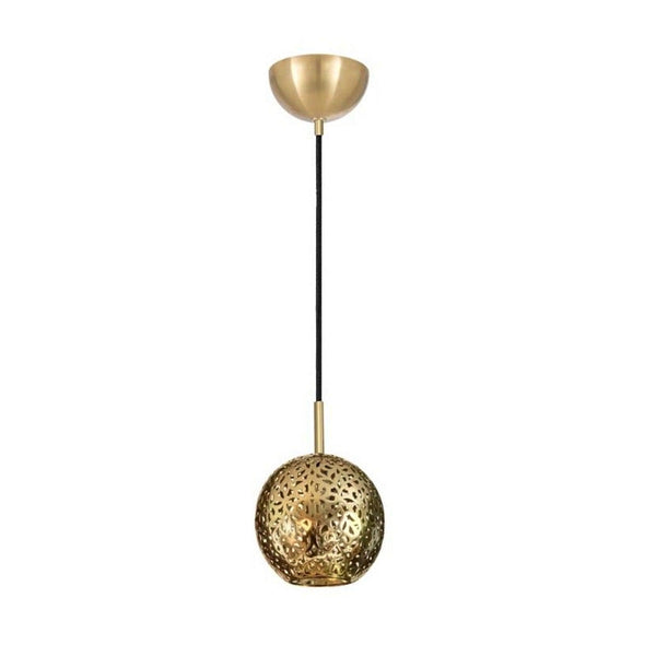 Brass Riad Single Pendant Light by Dounia Home