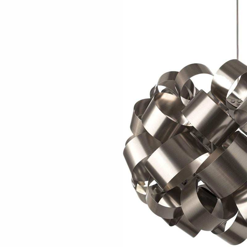 Nickel Ring Sphere Pendant Light by Pallucco