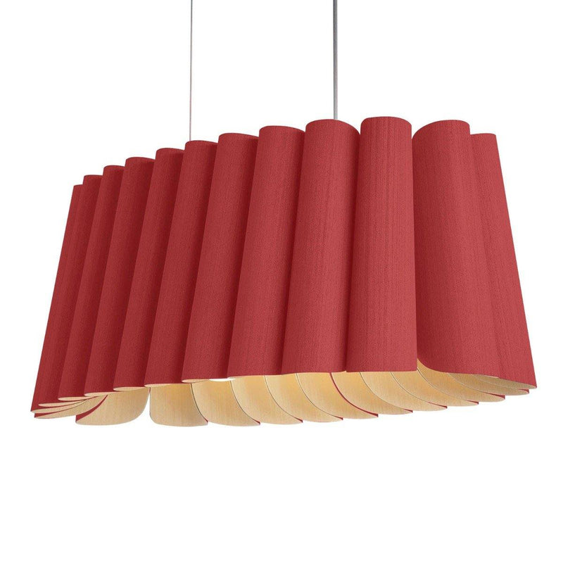 Red Small Renata Oval Suspension by Weplight