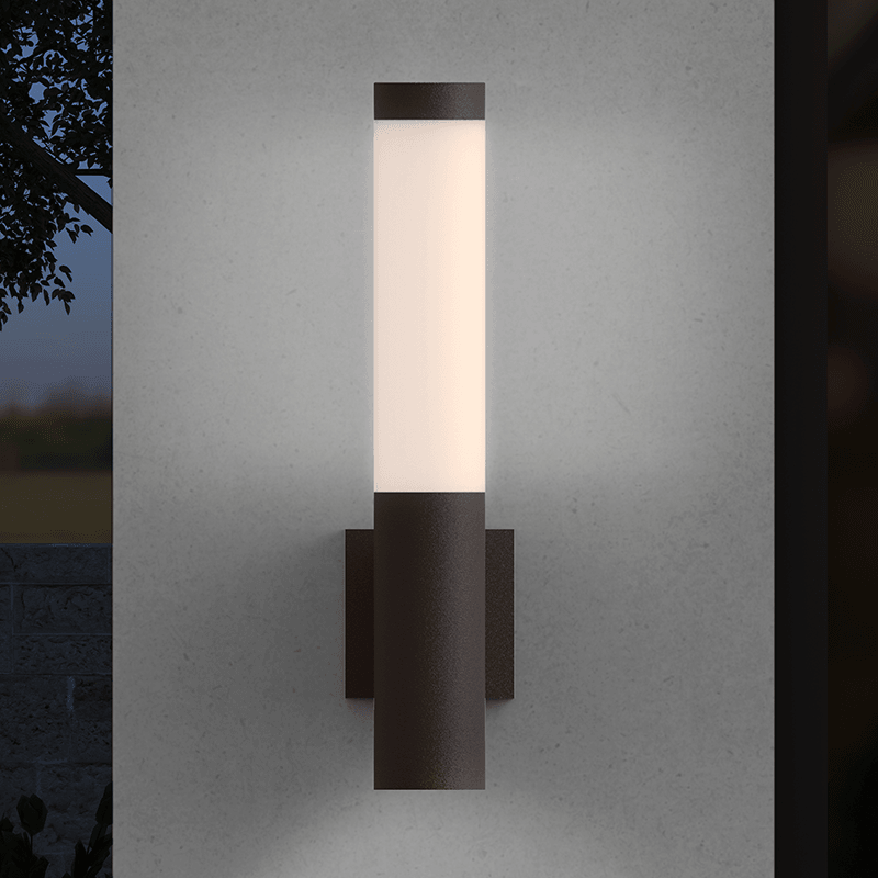 Round Column Indoor/Outdoor LED Wall Sconce by Sonneman Lighting