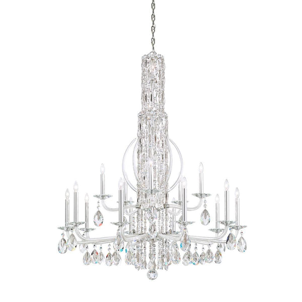 Polished Stainless Steel Sarella RS8415 Chandelier by Schonbek