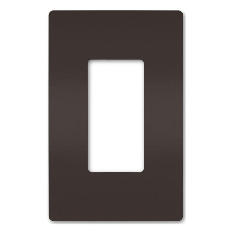 Brown Radiant One-Gang Screwless Wall Plate by Legrand Radiant