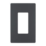 Graphite Radiant One-Gang Screwless Wall Plate by Legrand Radiant