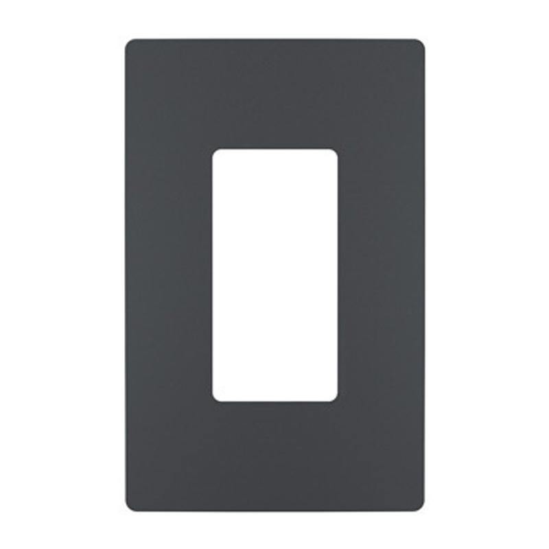 Graphite Radiant One-Gang Screwless Wall Plate by Legrand Radiant
