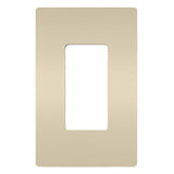 Light Almond Radiant One-Gang Screwless Wall Plate by Legrand Radiant