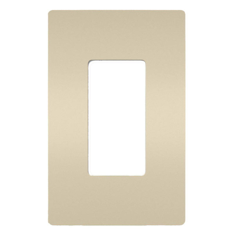 Light Almond Radiant One-Gang Screwless Wall Plate by Legrand Radiant