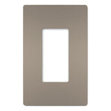 Nickel Radiant One-Gang Screwless Wall Plate by Legrand Radiant