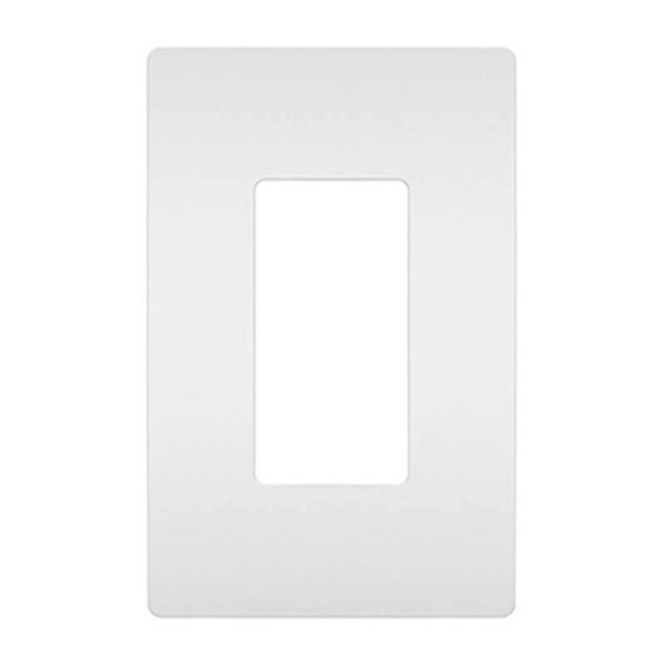 White Almond Radiant One-Gang Screwless Wall Plate by Legrand Radiant