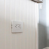 White Almond Radiant One-Gang Screwless Wall Plate by Legrand Radiant