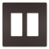 Dark Bronze Radiant Two Gang Screwless Wall Plate by Legrand Radiant
