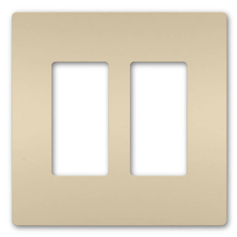 Radiant Two Gang Screwless Wall Plate - Casa Di Luce