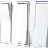 White Radiant Three Gang Screwless Wall Plate by Legrand Radiant