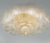 Loredan Ceiling Light by Sylcom, Color: Clear, Finish: Polish Gold, Size: Small | Casa Di Luce Lighting