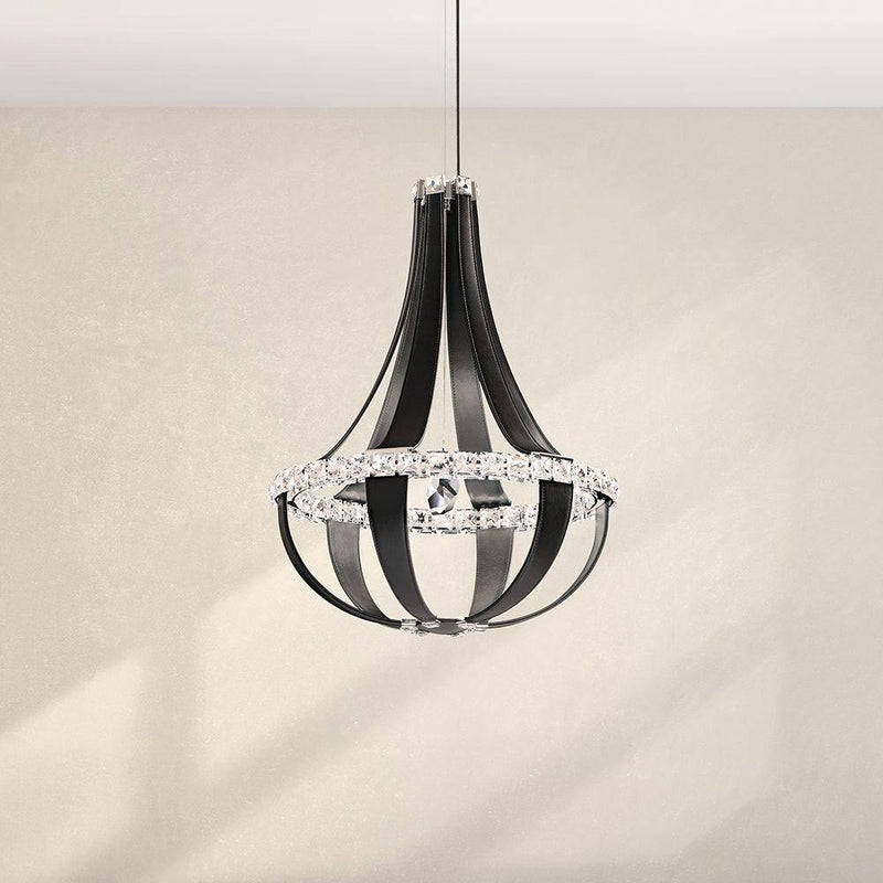 Crystal Empire Chandelier by Schonbek, Finish: Black, Size: Medium,  | Casa Di Luce Lighting