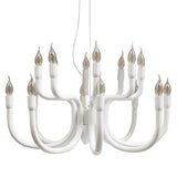 White-Small Snoob Chandelier by Karman
