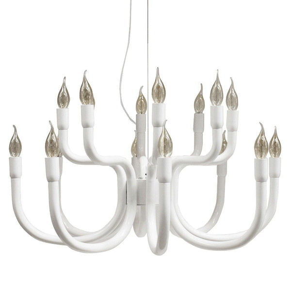 White-Small Snoob Chandelier by Karman
