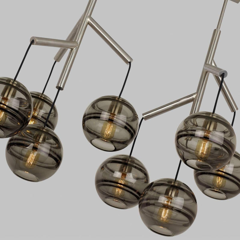 Sedona Multi-Light Triple Chandelier Details by Tech Lighting