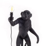 The Standing Monkey Black Table Lamp by Seletti