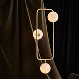 Matt Opal/Champagne Gold Sircle PV3 Pendant by Seed Design