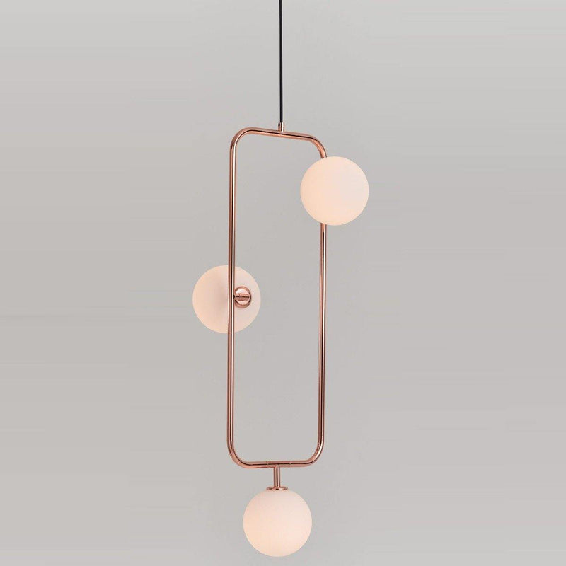 Matt Opal/Copper Sircle PV3 Pendant by Seed Design