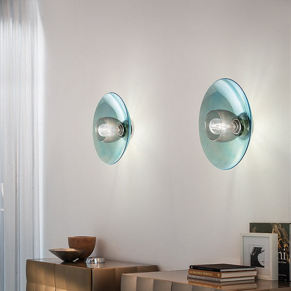 Chaos LP 6/339 Wall Sconce By Sillux, Finish: Aquamarine