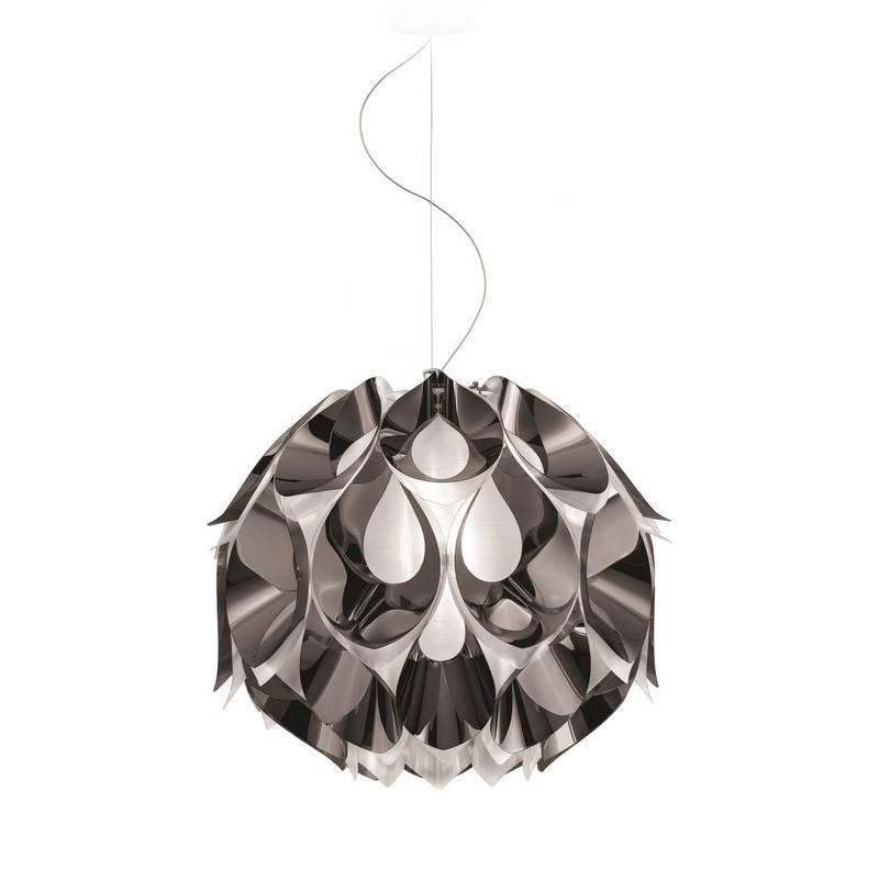 Flora Metal Pendant by Slamp, Color: Pewter, Size: Small,  | Casa Di Luce Lighting