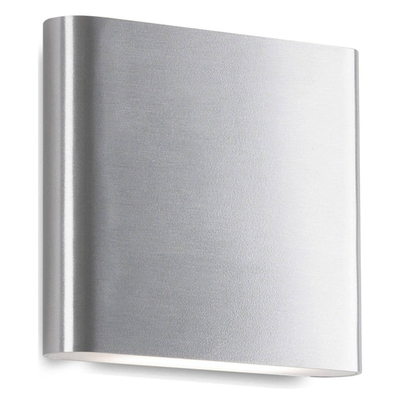 Brushed Nickel Small Slate Outdoor Wall Sconce by Kuzco Lighting