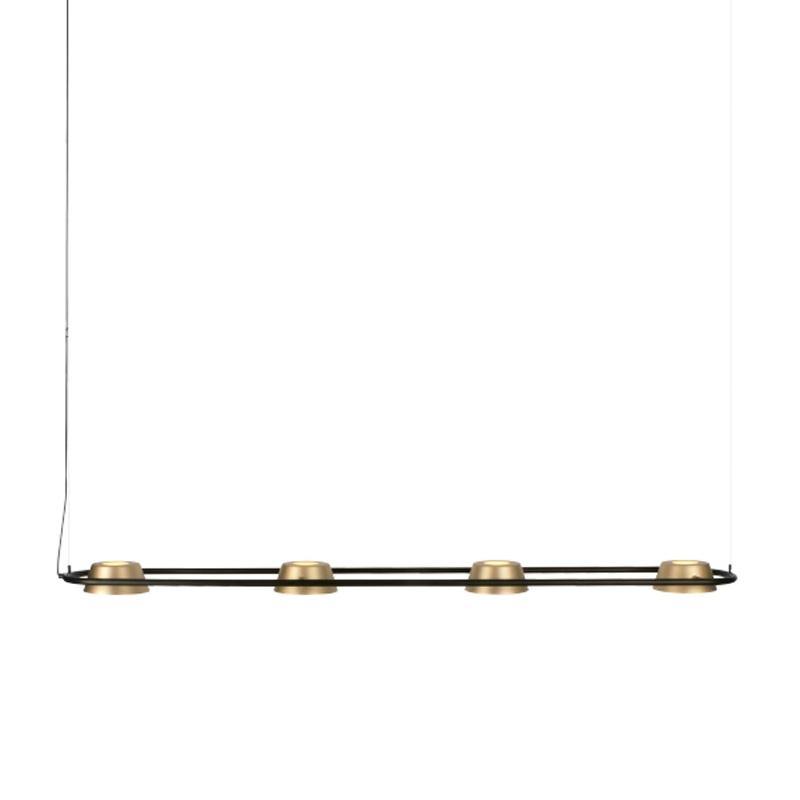 Olo PL4 Pendant by Seed Design, Color: Black/Champagne Gold-Seed Design, ,  | Casa Di Luce Lighting