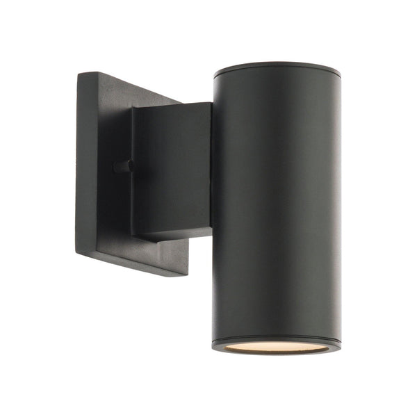Cylinder Outdoor Wall Light by W.A.C. Lighting, Size: Small, Color: Black,  | Casa Di Luce Lighting