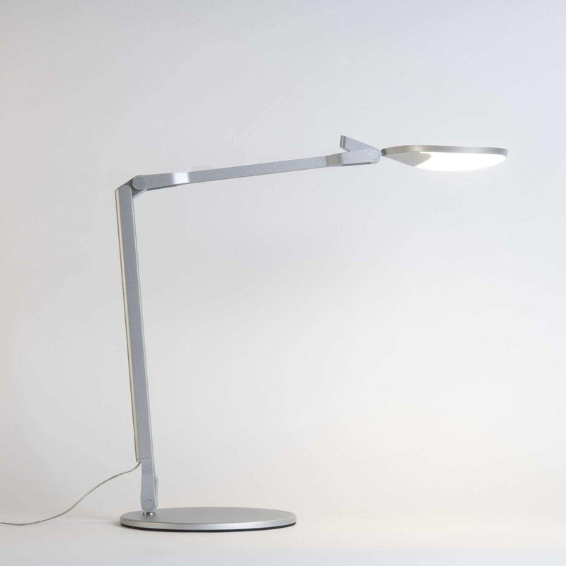 Splitty Reach Matt Silver Table Lamp by Koncept