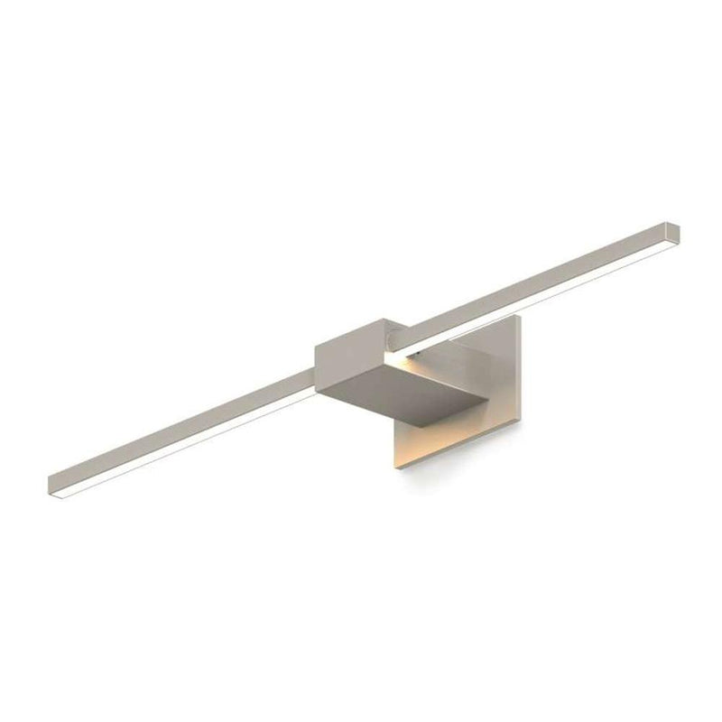 Brushed Nickel Small Z Bar Wall Sconce by Koncept