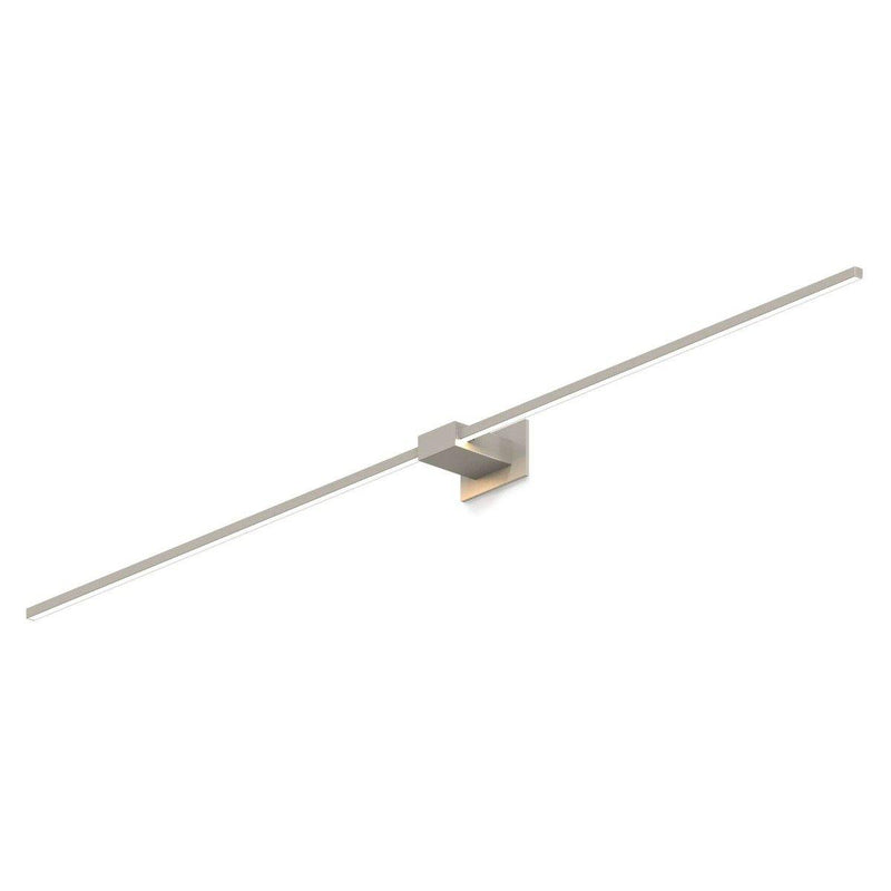 Brushed Nickel Large Z Bar Wall Sconce by Koncept