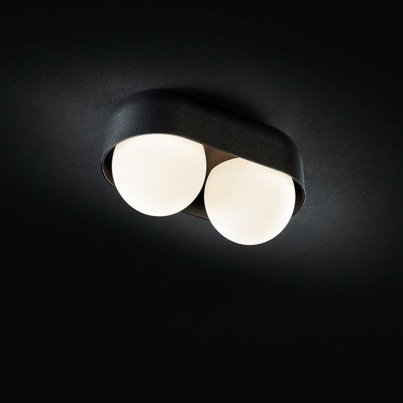 Dice Surface S-2 Ceiling Light by Toss B, Color: Black, ,  | Casa Di Luce Lighting