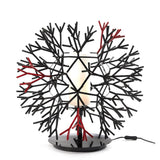 Coral Table Lamp by Pallucco, Shade: Ivory/Red-Pallucco, Finish: Black,  | Casa Di Luce Lighting
