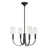 Logan Chandelier by TOB by Thomas O'Brien, Finish: Nickel Polished, Aged Iron, Number of Lights: 4, 8,  | Casa Di Luce Lighting