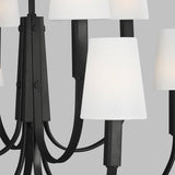 Logan Chandelier by TOB by Thomas O'Brien, Finish: Nickel Polished, Aged Iron, Number of Lights: 4, 8,  | Casa Di Luce Lighting